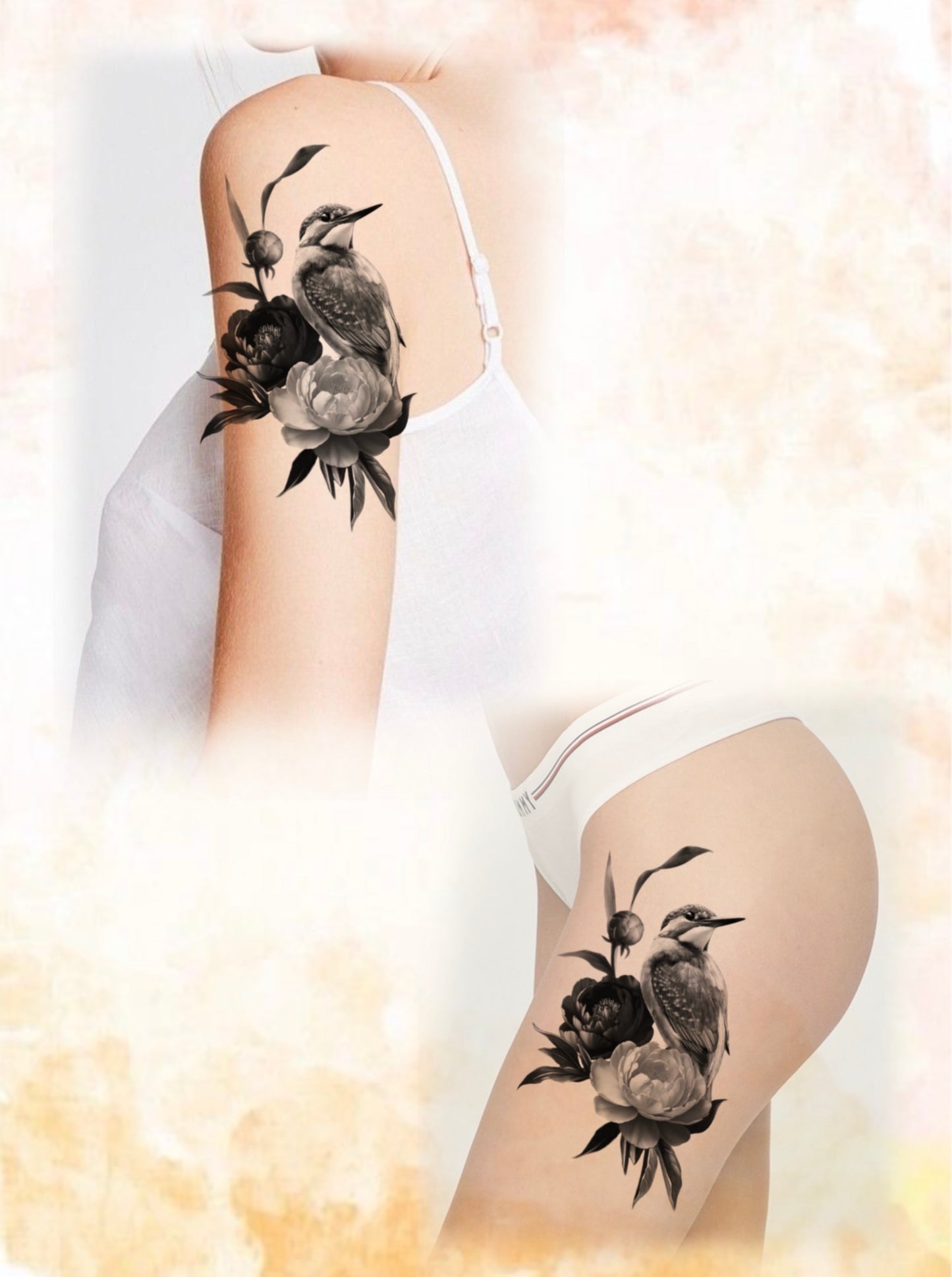 Bird Florals B&G - Ruda - Deposit Only