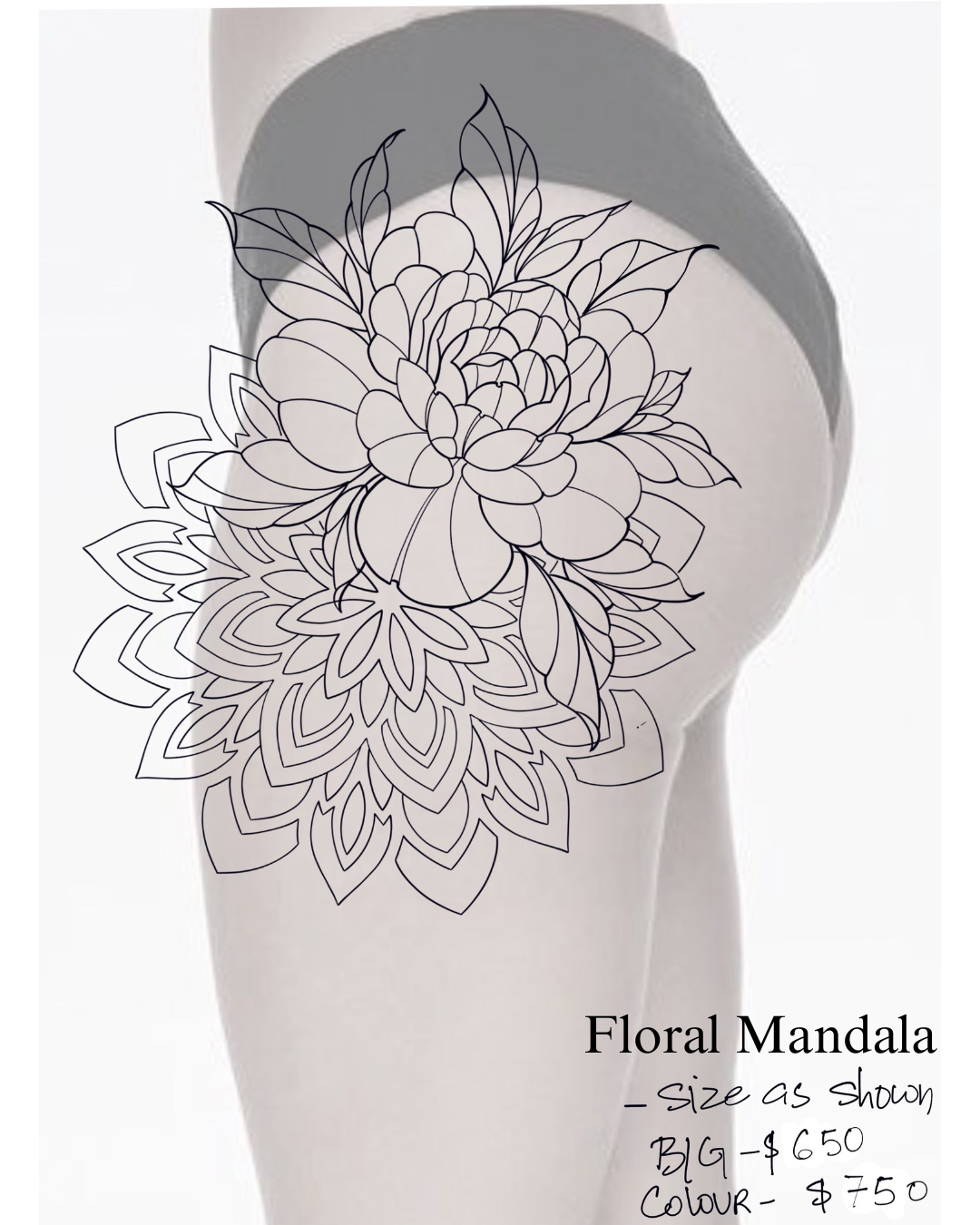 Floral Mandala - Daljeet - Only 1 Available - Deposit Only