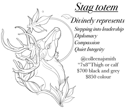 Stag Totem - Colleen - Deposit Only