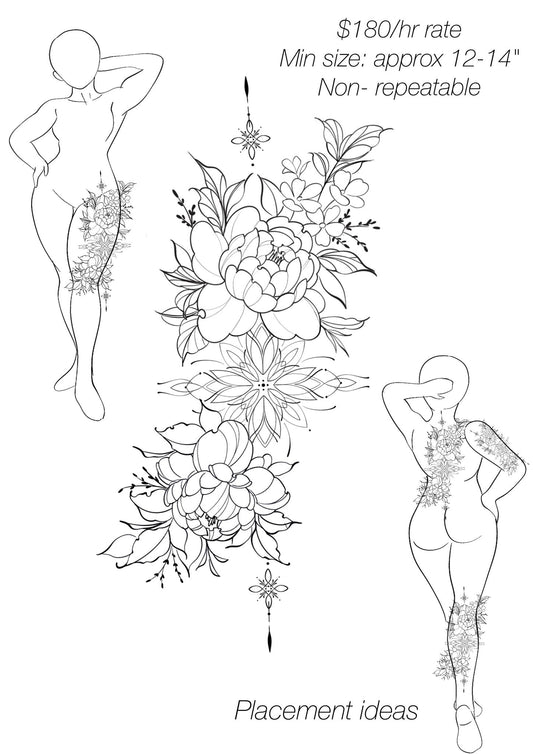 Floral Design (a) - Dee - Only 1 Available - Deposit Only