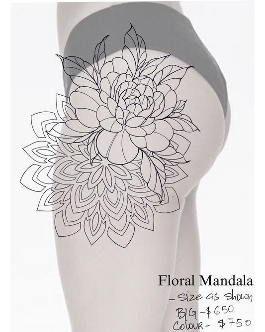Floral Mandala - Daljeet - Only 1 Available - Deposit Only
